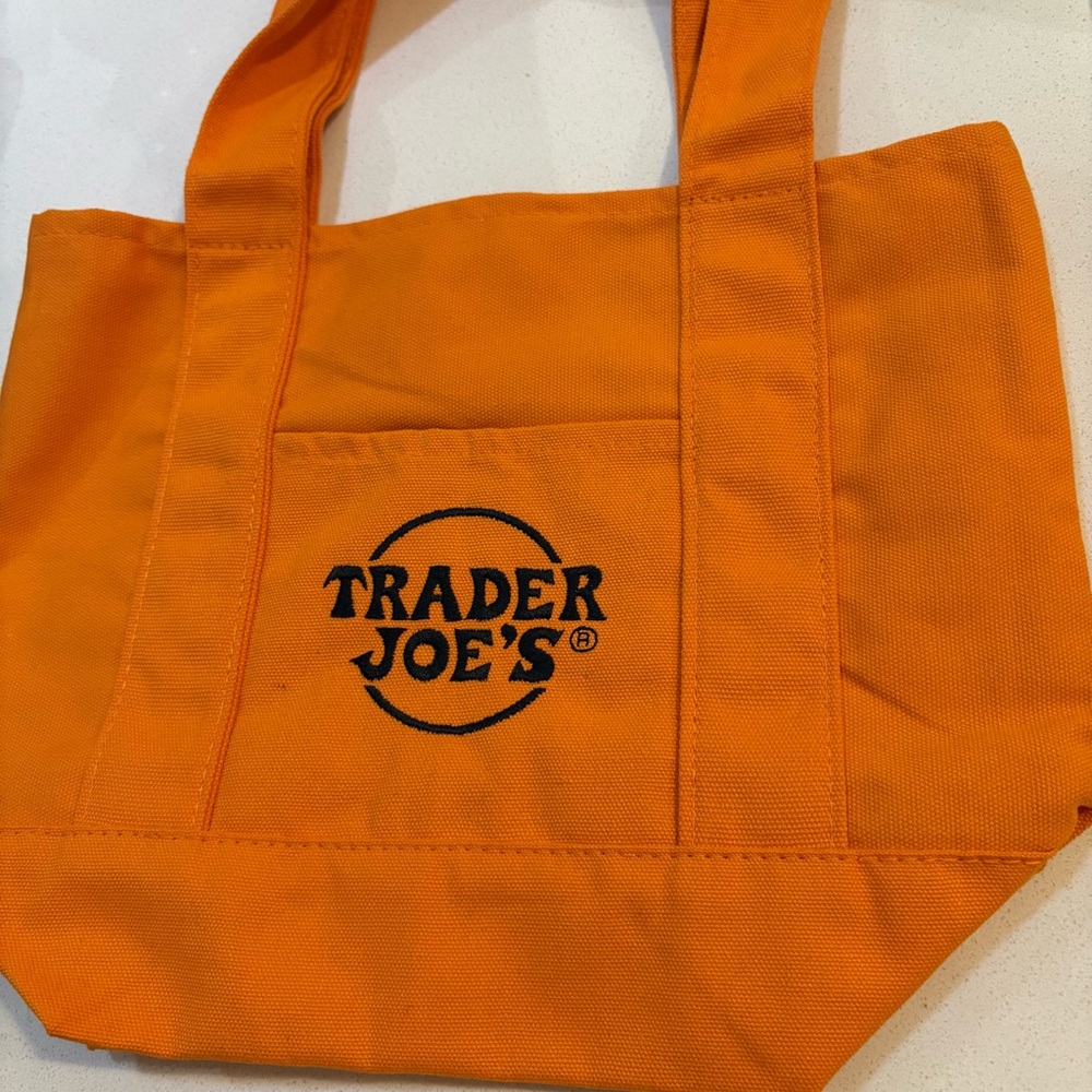 Trader Joe's Orange Tote Bag - Picture 5 of 10